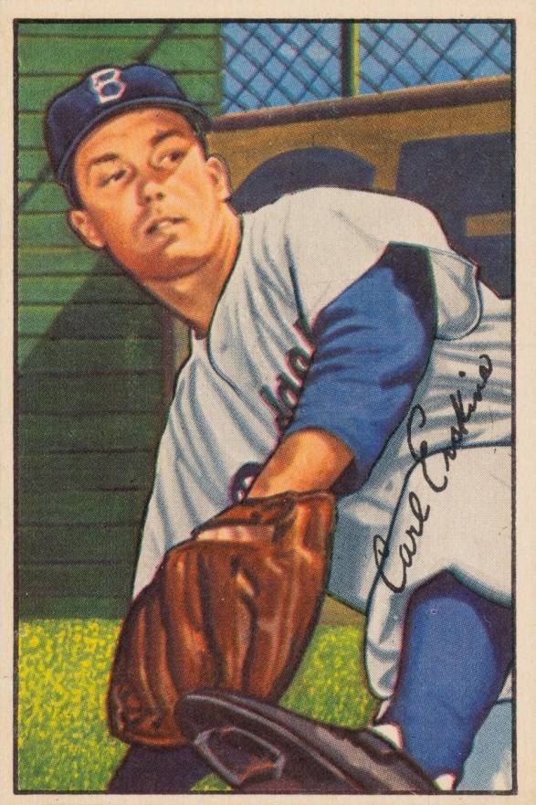 1952 Bowman Carl Erskine #70 Baseball Card