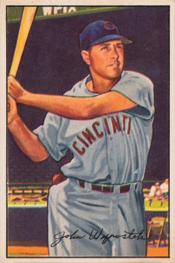 1952 Bowman Johnny Wyrostek #42 Baseball Card