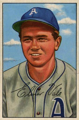 1952 Bowman Elmer Valo #206 Baseball Card