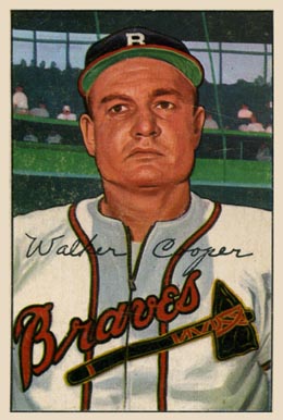 1952 Bowman Walker Cooper #208 Baseball Card