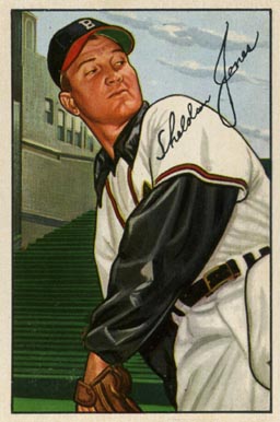 1952 Bowman Sheldon Jones #215 Baseball Card