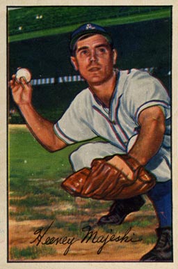 1952 Bowman Hank Majeski #58 Baseball Card
