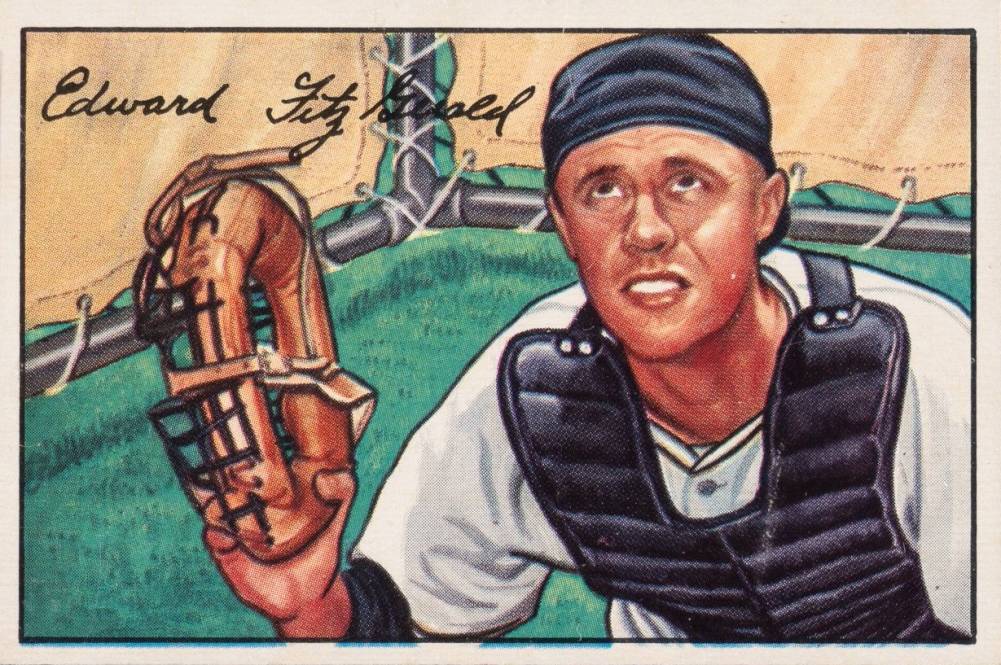 1952 Bowman Eddie FitzGerald #180 Baseball Card