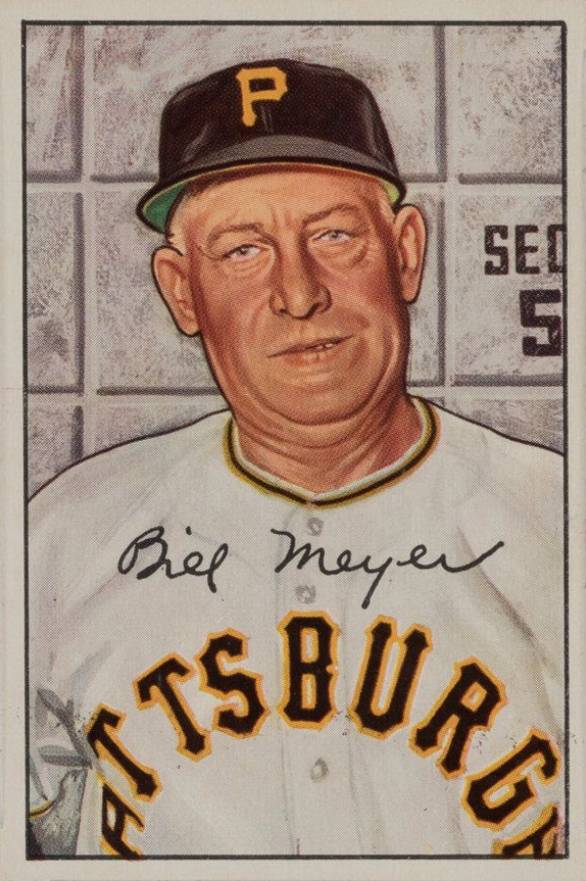 1952 Bowman Billy Meyer #155 Baseball Card