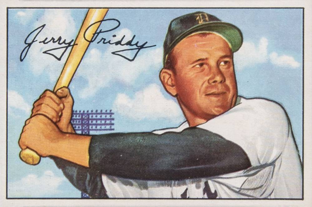 1952 Bowman Jerry Priddy #139 Baseball Card