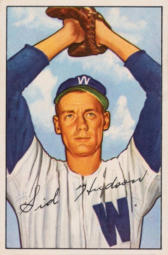 1952 Bowman Sid Hudson #123 Baseball Card