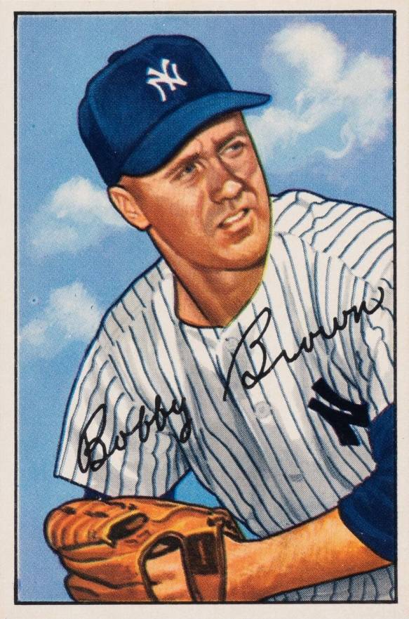 1952 Bowman Bobby Brown #105 Baseball Card