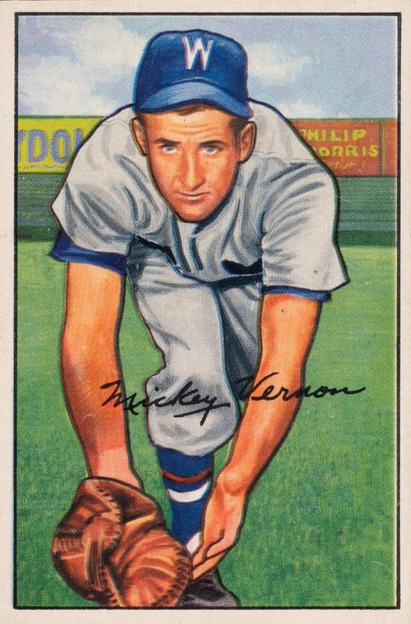1952 Bowman Mickey Vernon #87 Baseball Card