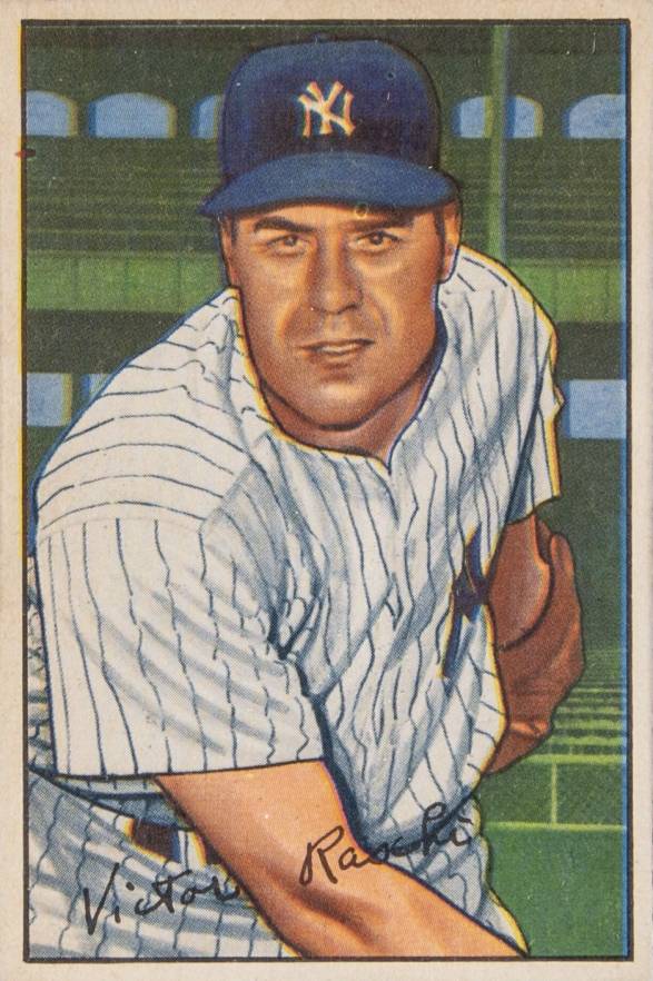 1952 Bowman Vic Raschi #37 Baseball Card