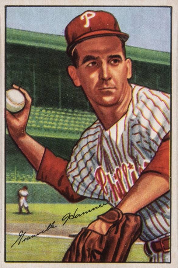 1952 Bowman Granny Hamner #35 Baseball Card