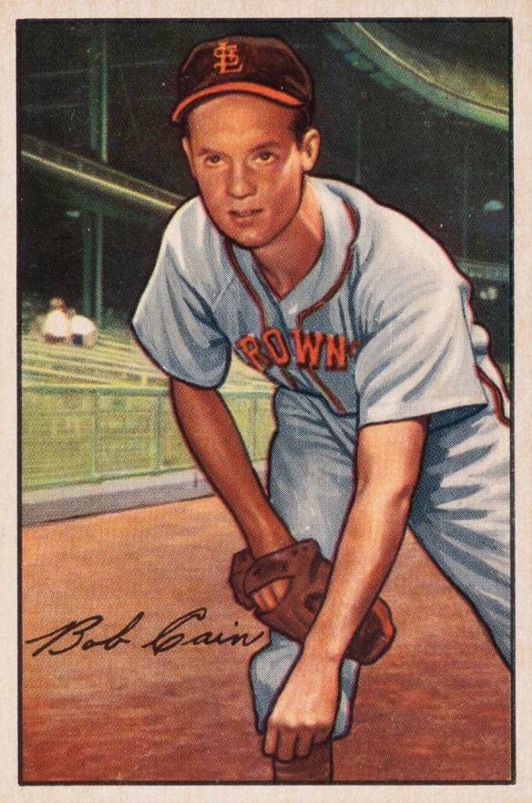 1952 Bowman Bob Cain #19 Baseball Card