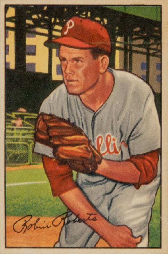 1952 Bowman Robin Roberts #4 Baseball Card