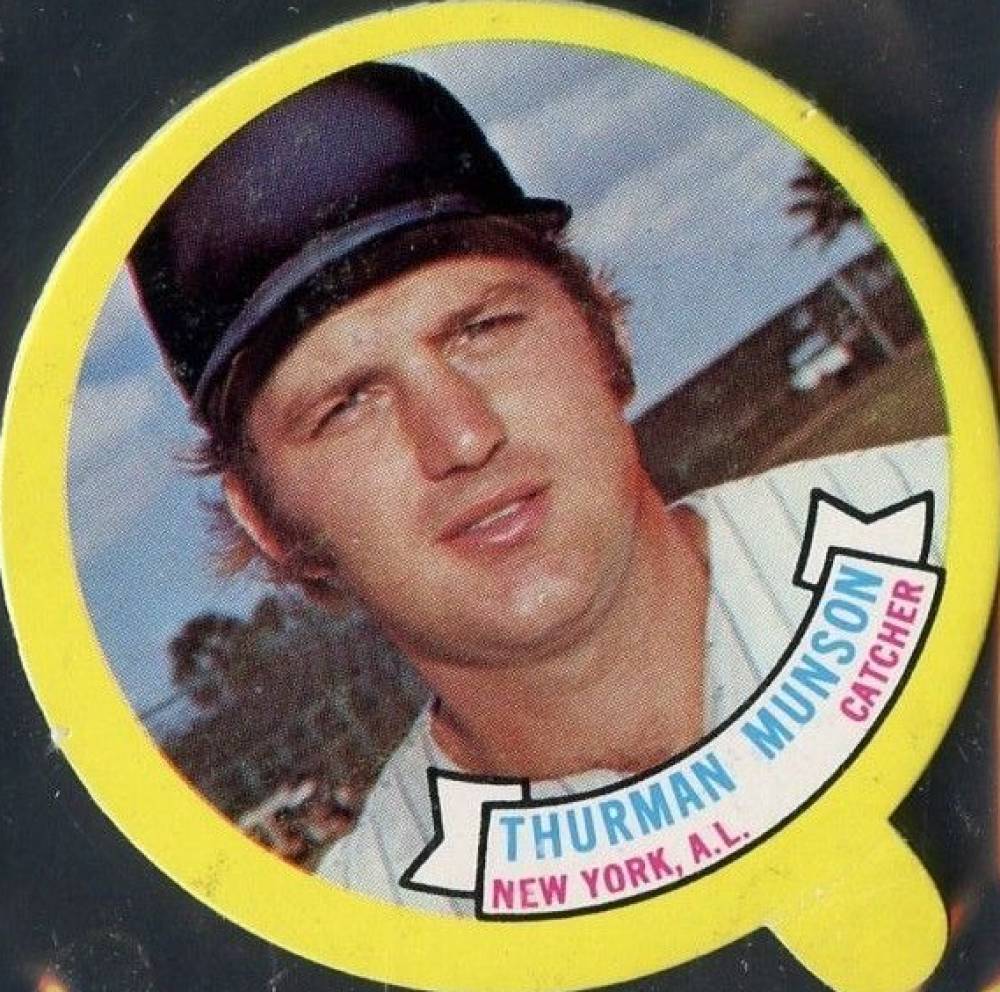 1973 Topps Candy Lids Thurman Munson # Baseball Card
