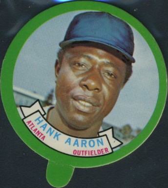 1973 Topps Candy Lids Hank Aaron # Baseball Card