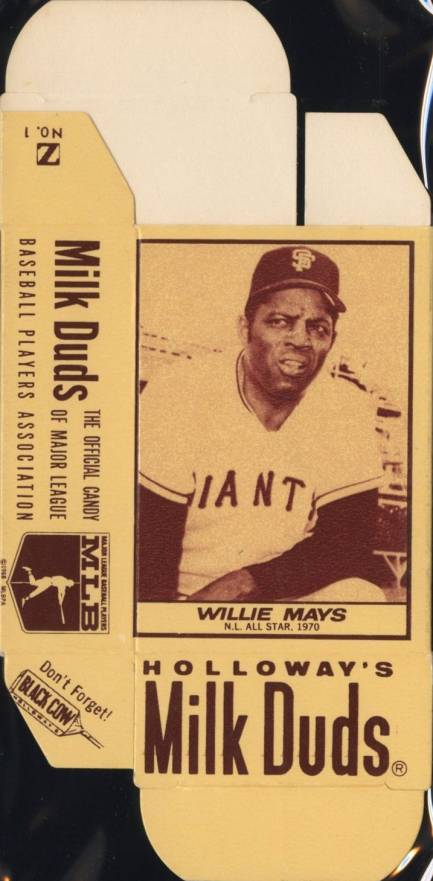 1971 Milk Duds Complete Box Willie Mays #3 Baseball Card