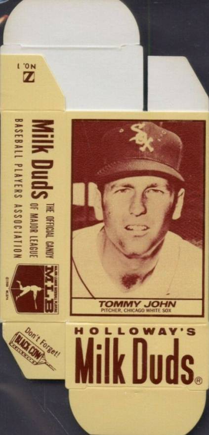 1971 Milk Duds Complete Box Tommy John #23 Baseball Card