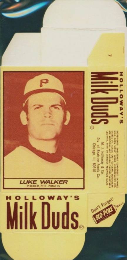 1971 Milk Duds Complete Box Luke Walker #7 Baseball Card