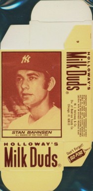 1971 Milk Duds Complete Box Stan Bahnsen #9 Baseball Card