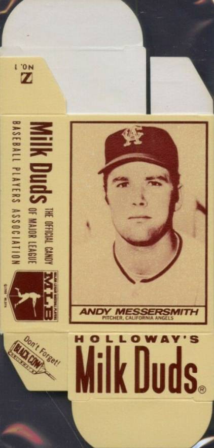 1971 Milk Duds Complete Box Andy Messersmith #5 Baseball Card