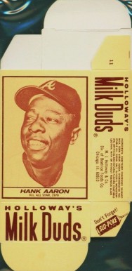 1971 Milk Duds Complete Box Hank Aaron #11 Baseball Card