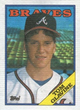 1988 Topps Cloth Tom Glavine #39 Baseball Card