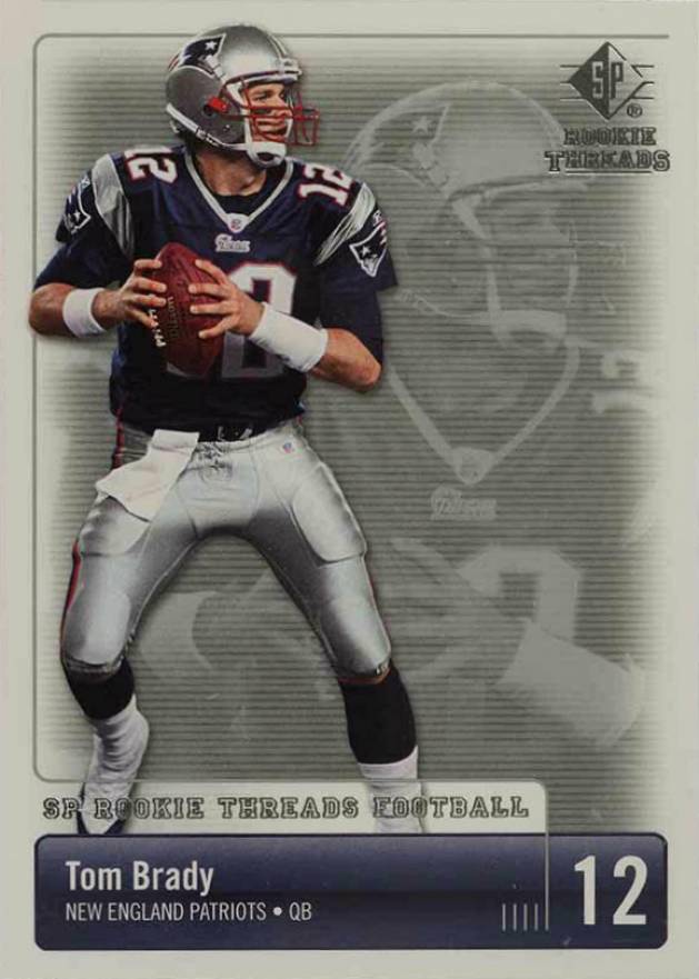 2007 SP Rookie Threads Tom Brady #61 Football Card