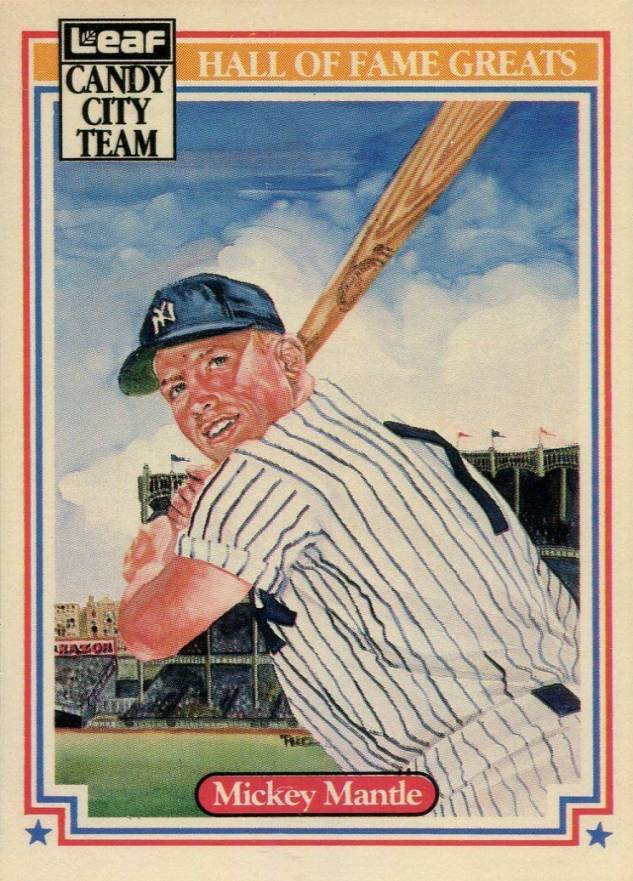 1987 Leaf Candy City Team Mickey Mantle #H1 Baseball Card