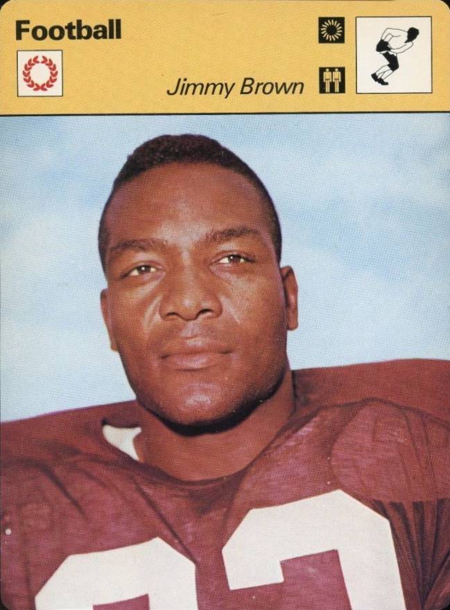 1977 Sportscaster Jimmy Brown Japan #06-18 Football Card