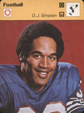 1977 Sportscaster O.J. Simpson #03-07 Football Card