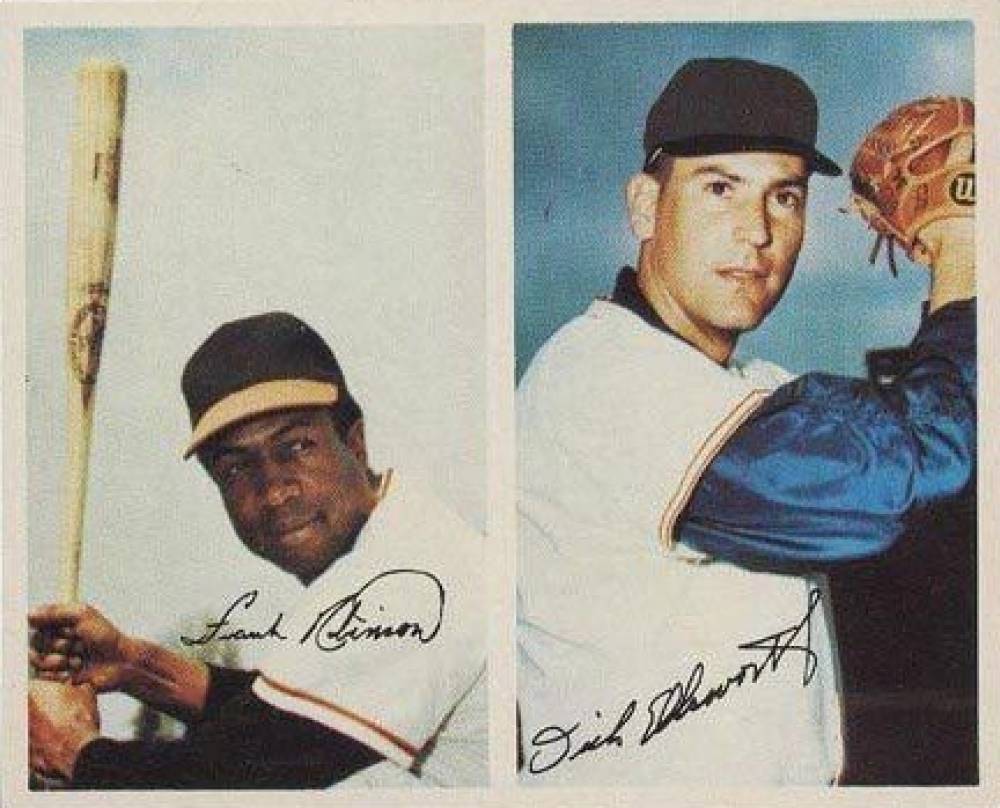 1969 MLB Photostamps Robinson/Ellsworth # Baseball Card