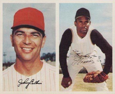 1969 MLB Photostamps Clemente/Callison # Baseball Card