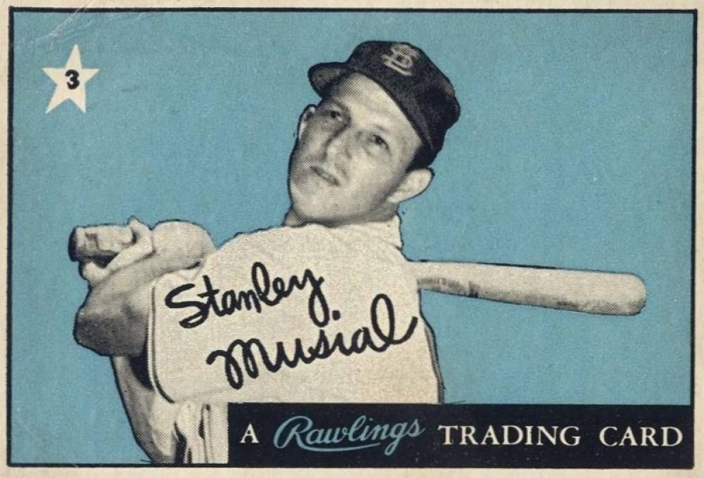 1955 Rawlings Stan Musial-Hand Cut Stan Musial #3 Baseball Card