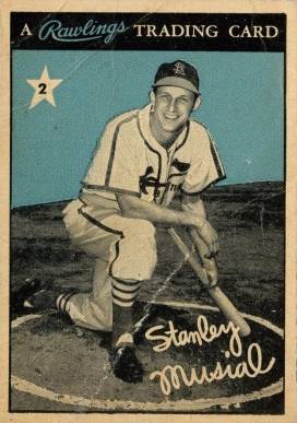 1955 Rawlings Stan Musial-Hand Cut Stan Musial #2 Baseball Card