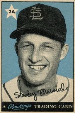 1955 Rawlings Stan Musial-Hand Cut Stan Musial #2A Baseball Card