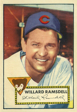 1952 Topps Willard Ramsdell #114 Baseball Card