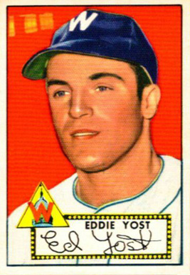 1952 Topps Eddie Yost #123 Baseball Card
