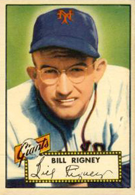 1952 Topps Bill Rigney #125 Baseball Card