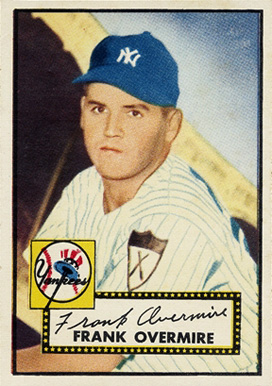 1952 Topps Frank Overmire #155 Baseball Card