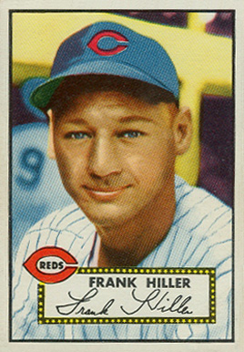 1952 Topps Frank Hiller #156 Baseball Card