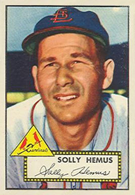 1952 Topps Solly Hemus #196 Baseball Card