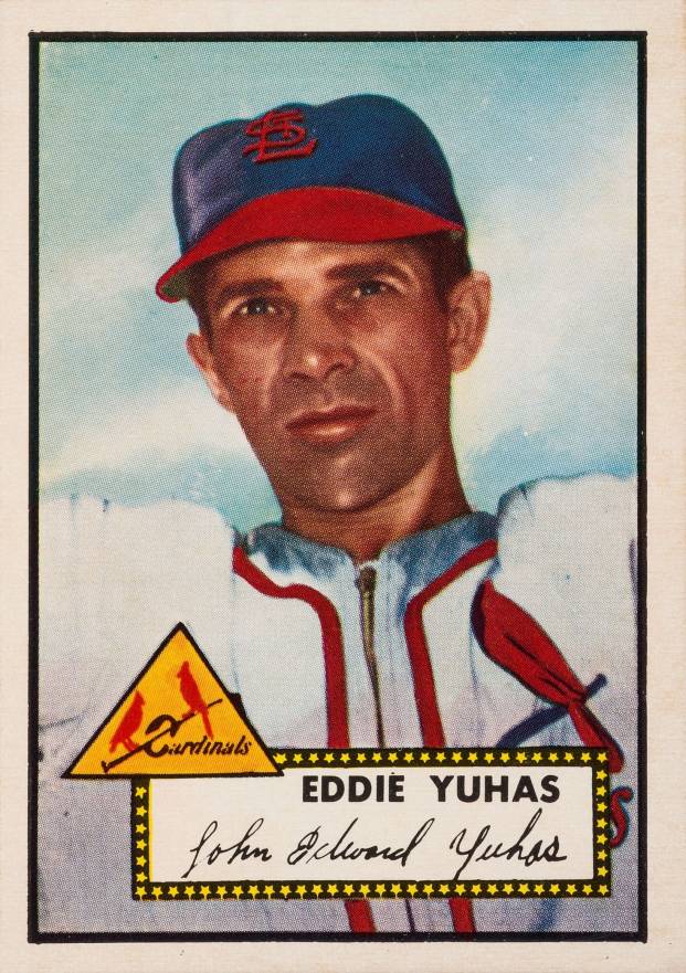 1952 Topps Eddie Yuhas #386 Baseball Card