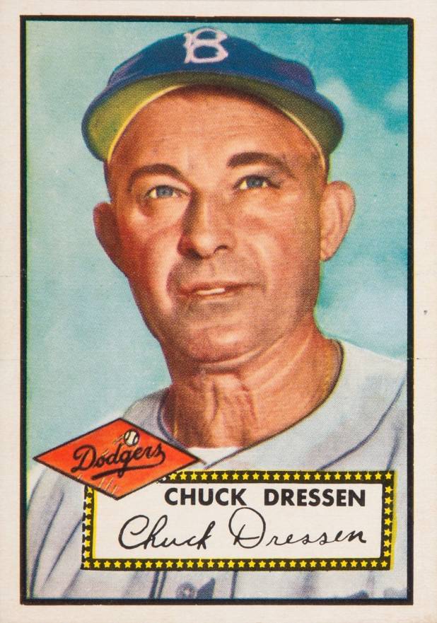 1952 Topps Chuck Dressen #377 Baseball Card