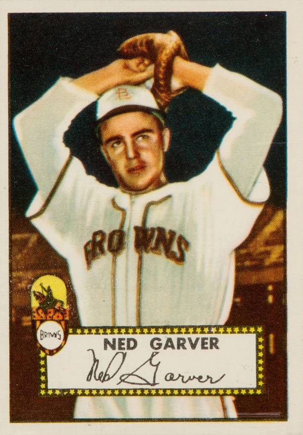 1952 Topps Ned Garver #212 Baseball Card