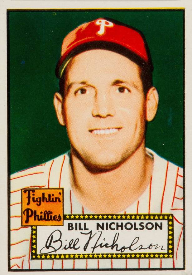 1952 Topps Bill Nicholson #185 Baseball Card