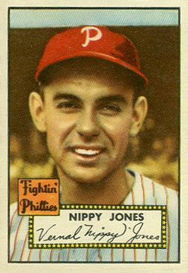 1952 Topps Nippy Jones #213 Baseball Card