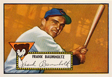 1952 Topps Frank Baumholtz #225 Baseball Card