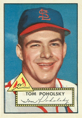 1952 Topps Tom Poholsky #242 Baseball Card