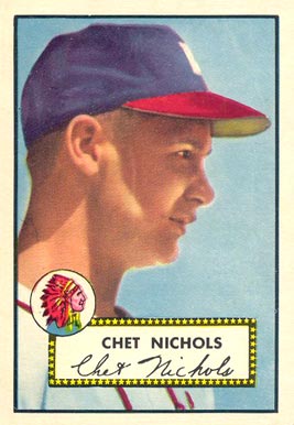 1952 Topps Chet Nichols #288 Baseball Card