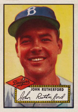 1952 Topps John Rutherford #320 Baseball Card