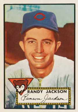 1952 Topps Randy Jackson #322 Baseball Card